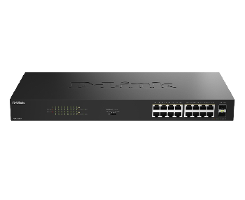 D-Link 16 Ports GE PoE(30W) + 2 Ports SFP Unmanaged Switch