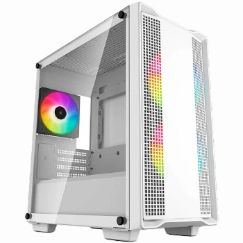 DeepCool CC360 ARGB WH, Mid Tower, Mini-ITX/Micro-ATX