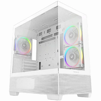 DeepCool CG380-3F WH, Mid Tower, Mini-ITX/Micro-ATX(Rear Connector)