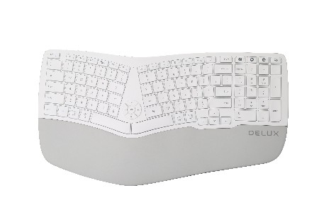 Клавиатура Delux GM902 безжична/Bluetooth бяла