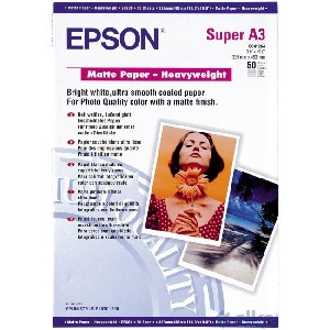 Epson Matte Paper Heavy Weight, DIN A3+, 167g/m2, 50 Blatt