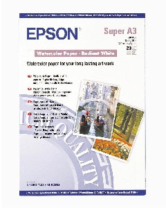 Epson Water Color Paper - Radiant White, DIN A3+, 190g/m2, 20 Blatt