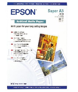 Epson Archival Matte Paper, DIN A3+, 192 g/m2, 50 Blatt