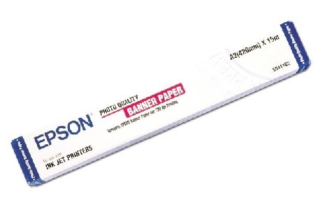 Epson Photo Quality Ink Jet Paper Banner, 41 cm x 15 m, 105g/m2