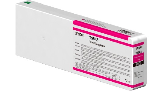 Epson Singlepack Vivid Magenta T55K300 UltraChrome HDX/HD 700ml