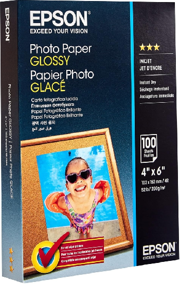 Epson Photo Paper Glossy - 10x15cm - 100 sheets