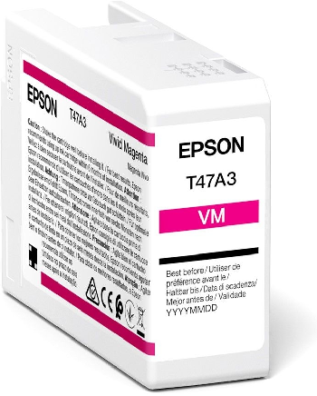 Epson Singlepack Vivid Magenta T47A3 UltraChrome Pro 10 ink 50ml