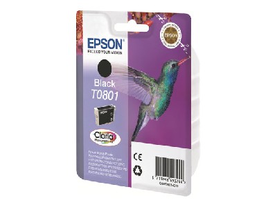 EPSON T0801 ink cartridge black standard capacity 7.4ml