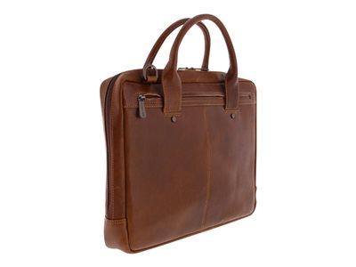 FUJITSU PLEVIER TACAN 14 brown leather bag for