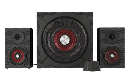 Genesis Speakers Helium 600 60W Rms 2.1 Black Wired Remote Control