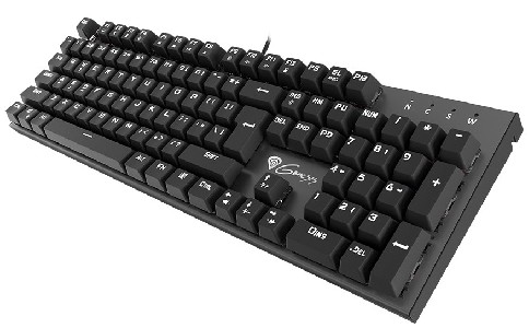 Genesis Mechanical Gaming Keyboard Thor 300 Green Backlight Outemu Blue Switch Us Layout