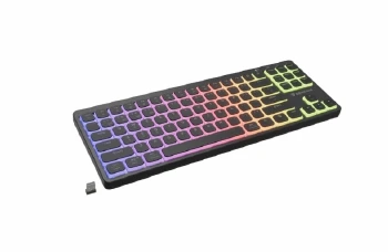 Genesis Gaming Keyboard Thor 430 TKL Wireless, US, RGB Mechanical Outemu Pink