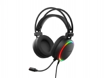 Genesis Headset Neon 614 With Microphone RGB Illumination Black USB