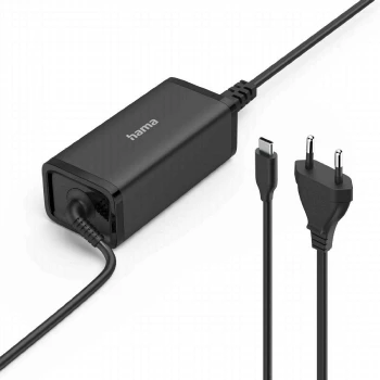 HAMA Универсално захранване за лаптоп, USB-C, Gan