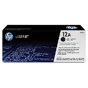 HP 12A Black LaserJet Toner Cartridge