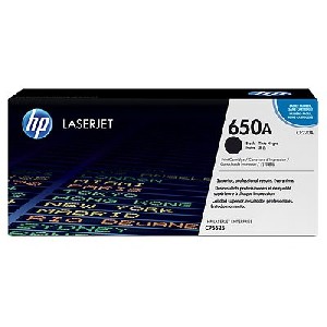 HP 650A Black LaserJet Toner Cartridge