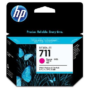 HP 711 3-pack 29-ml Magenta Ink Cartridges