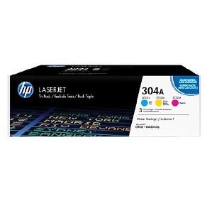 HP 304A CYM Tri-Pack LaserJet Toner Cartridge