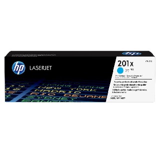 HP 201X High Capacity Cyan Original LaserJet Toner Cartridge (CF401X)