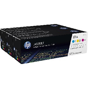 HP 131A 3-pack Cyan/Magenta/Yellow Original LaserJet Toner Cartridges