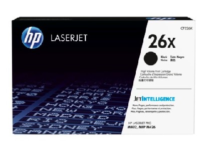 HP 26X High Yield Black Original LaserJet Toner Cartridge (CF226X)