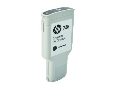 HP 728 300-ml Matte Black DesignJet Ink Cartridge