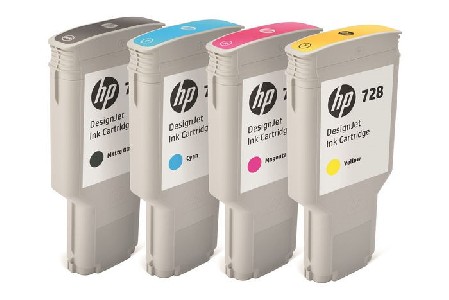 HP728 300-ml Cyan InkCart