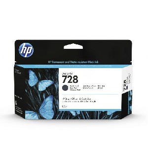 HP 728 130-ml Matte Black DesignJet Ink Cartridge