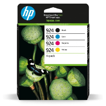 HP 924 CMYK Ink Cartridge 4-Pack