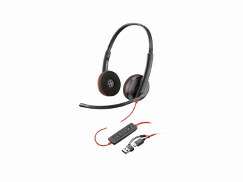 HP Poly Blackwire 3220 Stereo USB-C Headset +USB-C/A