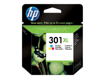 HP 301XL original ink cartridge tri-colour high capacity