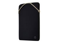 HP Protective Reversible 14inch Black/Gold Laptop Sleeve