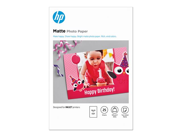 HP Matte FSC Photo Paper 4x6 25 sheets