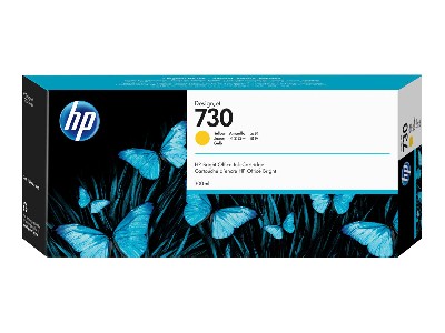 HP 730 300 ml Yellow Ink Cartridge T1600/T1700/T2600