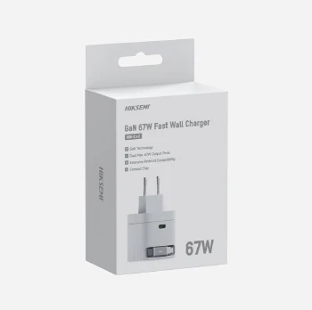 HikVision GaN Fast Charger 2C 67W, USB-C retractable cable & USB C Port