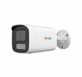 HikVision 4 MP ColorVu 3.0 Fixed Bullet Network Camera, 2.8 mm, F1.0, IR, White