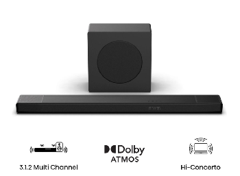 Hisense AX3120Q, 3.1.2 Ch., 440W, BT, Dolby Atmos, Black