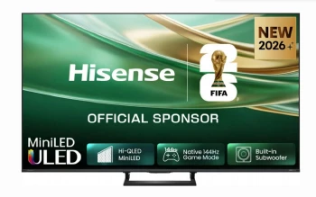 Hisense 55" E8S, 4K Ultra HD 3840x2160, ULED, Quantum Dot, 144 Hz, HDR 10+, HLG