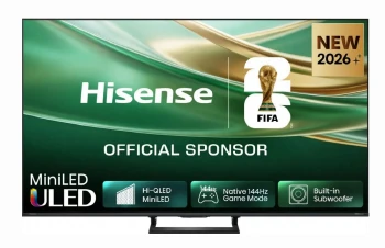 Hisense 75" E8S, 4K Ultra HD 3840x2160, ULED, Quantum Dot, 144 Hz, HDR 10+, HLG