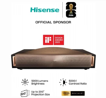 Hisense 4K Smart Laser TV L9Q, Ultra HD 3840x2160, 5000 lum, 5000; 1, 16: 9, 240