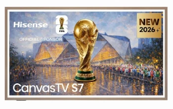 Hisense CanvasTV, 55", QLED 4K Ultra HD 3840x2160, 144hz, 4000: 1, 400 nits, 16
