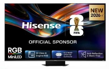 Hisense 85" UR9S, 4K Ultra HD 3840x2160, RGB Mini Led, DLED, Quantum Dot, 180Hz