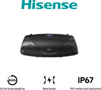 Hisense, WeBoom, Party speaker 2.0 Ch., 140W, BT, 20h play, IP67 Water and Dust