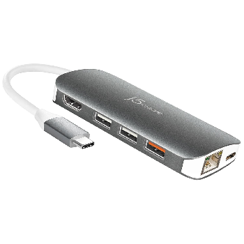 Докинг станция j5create Multi-Port JCD383, USB, HDMI, Ethernet, SD,