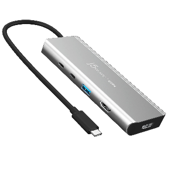 5-портов хъб j5create JCD401 USB4 Dual 4K Multi-port USB-C, 4K HDMI