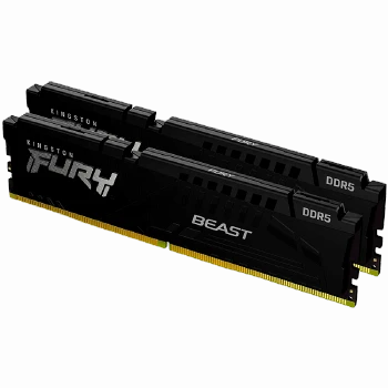 Kingston 64GB 5200MT/s DDR5 CL40 DIMM (Kit of 2) FURY Beast Black
