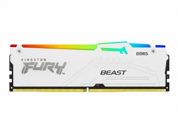 Памет Kingston FURY Beast White RGB 64GB(2x32GB) DDR5 6000MHz CL36