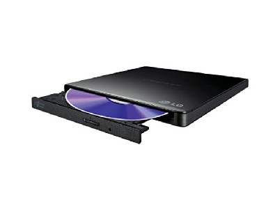 Hitachi-LG GP57EB40 Ultra Slim External DVD-RW, Super Multi, Double Layer, TV