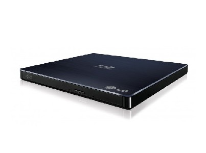 Hitachi-LG BP55EB40  External Ultra Slim Portable Blue-ray Disc M-DISC Support, USB 2.0