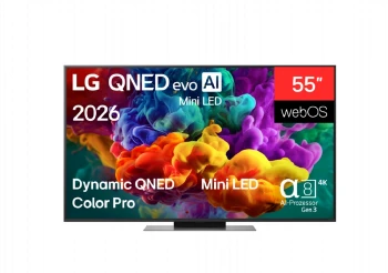 LG 55QNED86B3B, 55" 4K QNED MiniLED Smart TV, 3840x2160, 120Hz Native (VRR